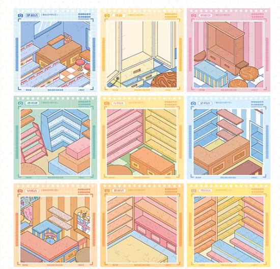 Yilan Start Stocking 3D Miniature Scene Sticker Book Immersive DIY Stress Relief