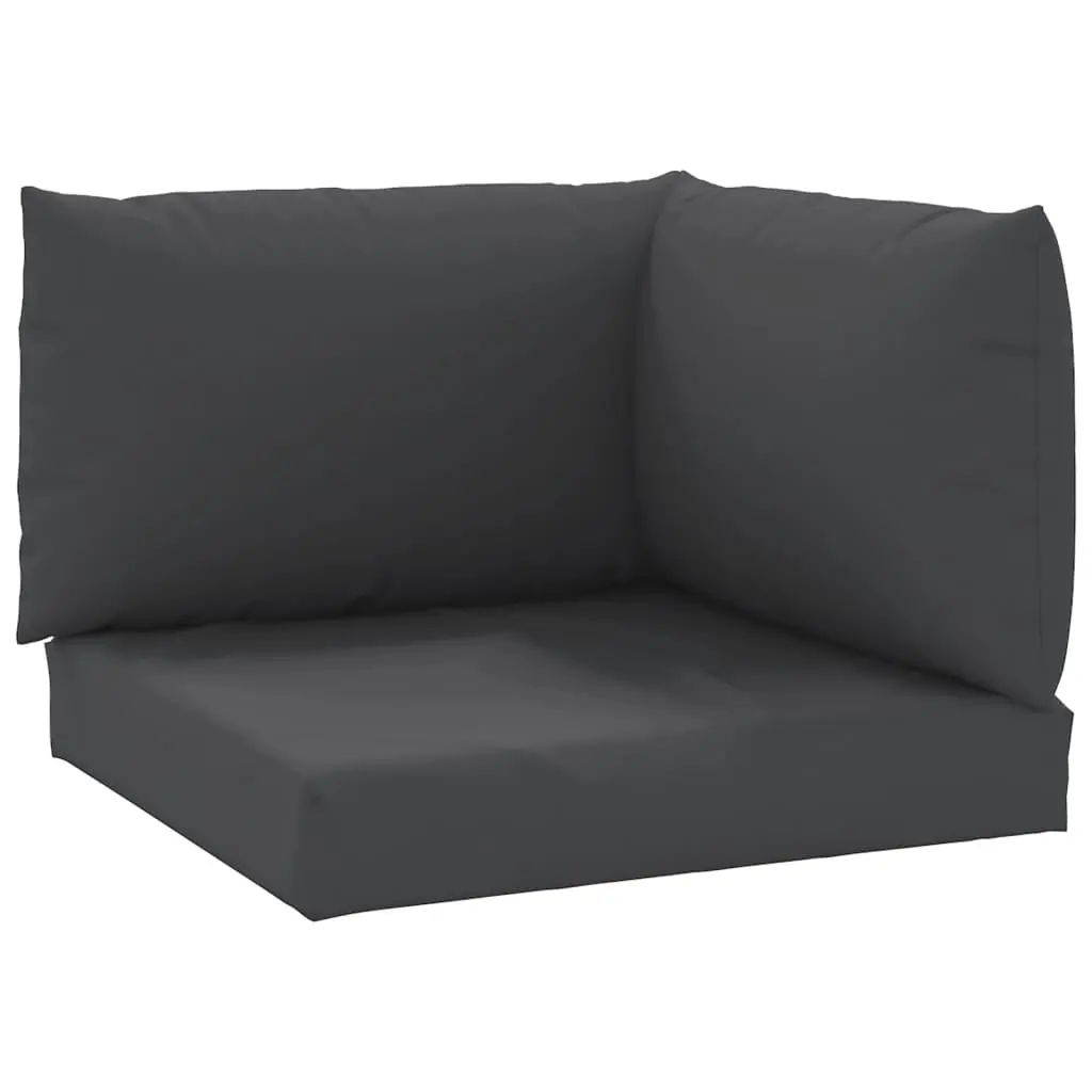 vidaXL Chair Cushion 3 Pcs, Water Repellent Outdoor Pallet Cushion, Seat Cushion Sofa Pad for Garden Patio Furniture, Black Oxford Fabric 315071