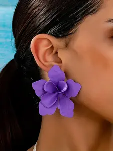 Boho Style Flower Design Earrings, Fashionable Jewelry for Women, Daily Clothing Decor, Trendy All-match & Exquisite Jewelry for Birthday Gift, Trendy Fashionable Accessories