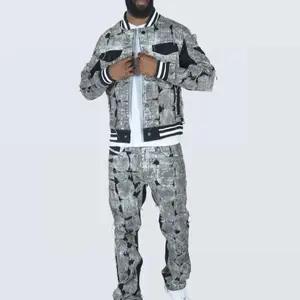 Ripped overlay stitching Streetwear