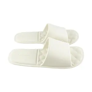 SANLI Foldable Portable Slippers Travel Shoes White Size M for 39-41