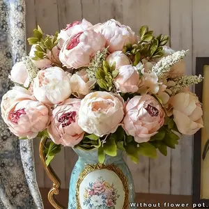 Hydrangea Artificial Flowers Pack of 5, Latex Real Touch Hydrangeas Lifelike Large Hydrangea Flowers for Home Decor Party Arrangements Wedding Bouquets Centerpieces