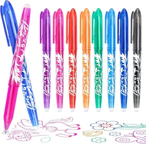 8 Pack Erasable Gel Pens 0.5mm — Rub Out Pens with Built-In Erasers | Smooth Heat Friction Ink Markers for Kids & Adults | Assorted Colors for School, Office, Notes & Handwriting Supplies