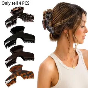 2/4 PCS Claw Clips for Baseball Caps, Hat Claw Clips for Women, Trucker Hat Hair Clips for Baseball Cap, Non-Slip Strong Hold Hat Hair Clips, Hat-Friendly Open Design for Long Thick Thin Hair, Strong Hold Hair Accessories