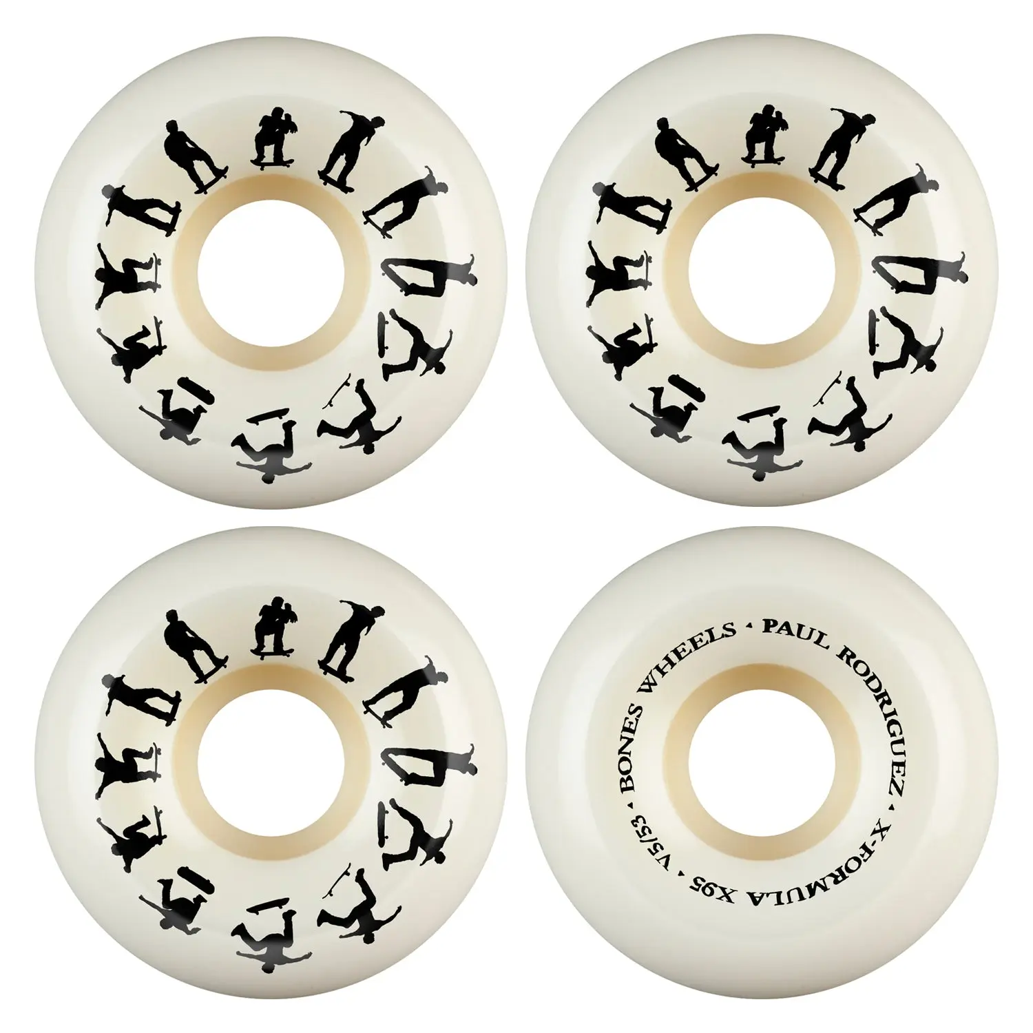 Bones Skateboard Wheels 53mm Paul Rodriguez Switch Heel X-Formula 95A