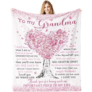 Grandma Gifts, Gifts for Grandma, Great Grandma Birthday Gifts Blanket 60"x 50", Grandmother Gifts, Birthday Gifts Ideas for Grandma, Best Grandma Gifts for Birthday, Grandmom Gift, Nana Gifts
