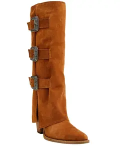 Dingo Women's Women'S Buckle Bunny Tall Western Boot Round Toe - Di2345-Cml