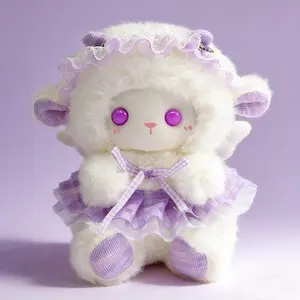 Final Sale | Adorable Angel Lamb Plush Toy, Fluffy Sheep Stuffed Animal, Soft Snuggle Plush Doll, Kawaii Cute Sheep Plushies, High Quality Lamb Toy Doll, Heartwarming Birthday Gift, Cozy Cuddly Gift, Perfect Gift Selection, Classroom Rewards