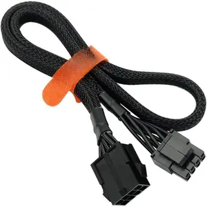 8-Pin CPU Extension  (2-Pack) - ATX Female to Male (4+4) Adapter Sleeved  for Motherboard, 20.8-inch (53cm)