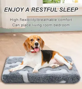 -Pack Soft Warm Cartoon Dog Bed with Stars & Hearts Design - Removable Washable Pet Mat for Cozy Rest, Durable Polyester, Multiple Colors (Blue, Pink, Gray) - Ideal for Small Dogs & Puppies, Dog Bed for Dogs, Playful Pet Design, Washable Fabric