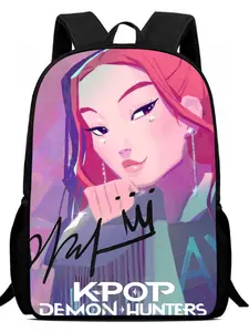 Witch Hunters Anime Backpack, Korean Style Preppy Student Bag, Large Capacity Computer Backpack, Oxford Fabric, All Seasons