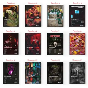 [Sale Up To 40%] [Unframe] Chief Keef Album Posters, Chicago Drill Rap Wall Art, Sosa Hip Hop Aesthetic Decor, Modern Album Cover Artwork, Music Room Decor, Gift for Fans
