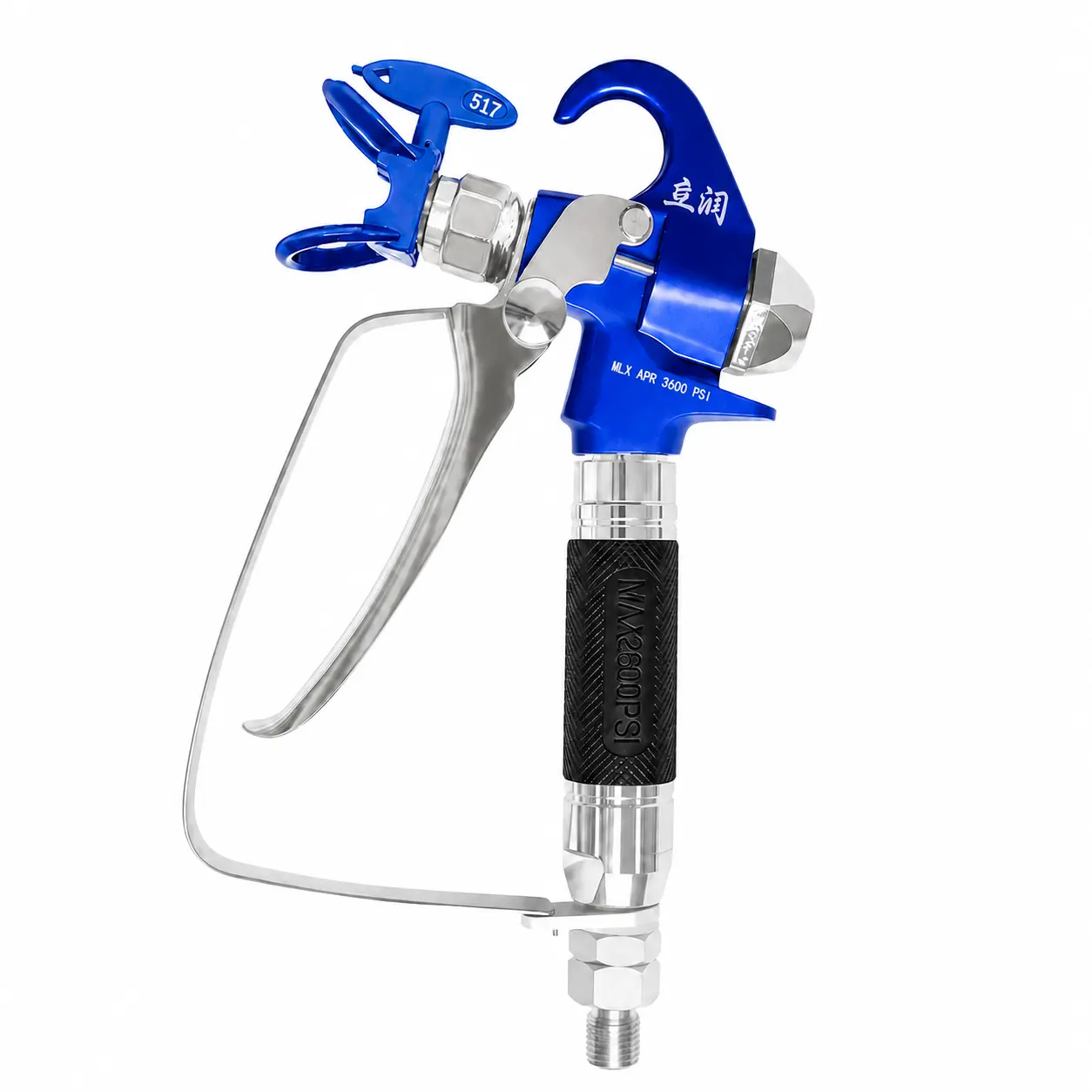 Airless Paint Spray Gun 3600 PSI High Pressure Sprayer with 517 Reversible Tip, Nozzle Guard and Mesh Filter for Airless Spraying Machine