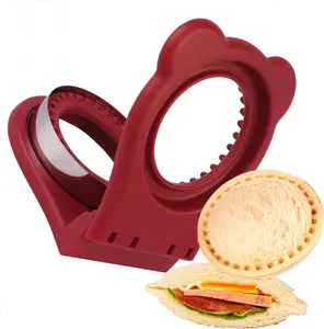 Uncrustables Sandwich Maker Cutter and Sealer , Crustless Sandwich Cutter, PB&J Uncrustable Maker, 2-in-1 Sandwich Maker - Lunch Box and Bento Box