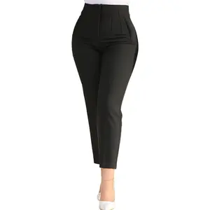 Womens Straight Leg Pants 2025 High Waisted Stretchy Business Casual Work Pants Dress Office Trousers with Pockets