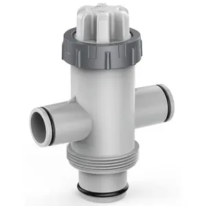 Pool Fittings Dual Split Hose Plunger Valve  Parts Replacement Shut-off With Inlets For Above Ground
