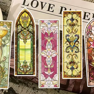 Vintage Church Pattern Bookmark, 30pcs/set Creative Paper Bookmark, Reading Bookmark, Book Decoration Card, Gift for Friends