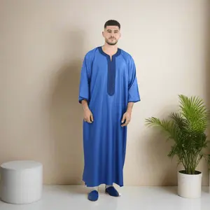 Moroccan Gandoura Royal Blue