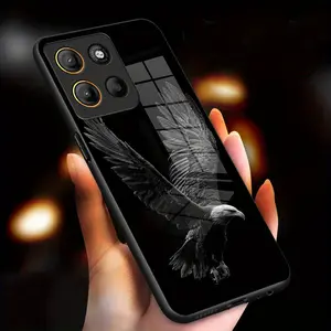 Soaring eagle pattern design suitable for Moto Moto G Play 2023/G Power 2022/G Stylus(2023)/E14/E15/G04/G04S/G15/G22/G24/G57/G57 Power/G67 Power/G100(2025) Hard Case Glass texture Simple design Phone Case Cover