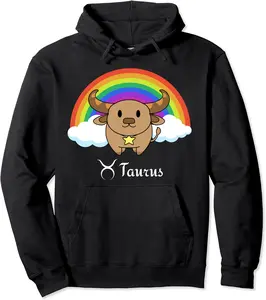 LGBTQ Gay Pride Taurus Horoscope Zodiac Astrology Birthday Pullover Hoodie - Latellestcha Shop 34B08JFMPVXR