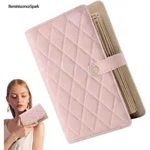 Multi-Functional Jewelry Book Organizer – PU Leather Ring Binder & Bracelet Storage with Clear Pouches, Portable Organizer for Jewelry, Postcards & Small Items, Great for Home & Travel