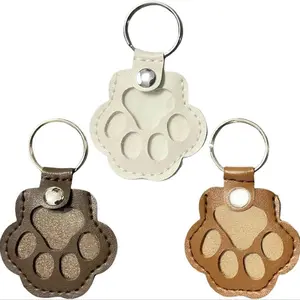 3 Pcs Pet Hair Storage Keychain, Cat Paw Shaped Keychain, Pet Memorial Gift Keyring, Handmade Key Holder for Collecting Cat and Dog Hair, Keychain Set, Keychain Pendant
