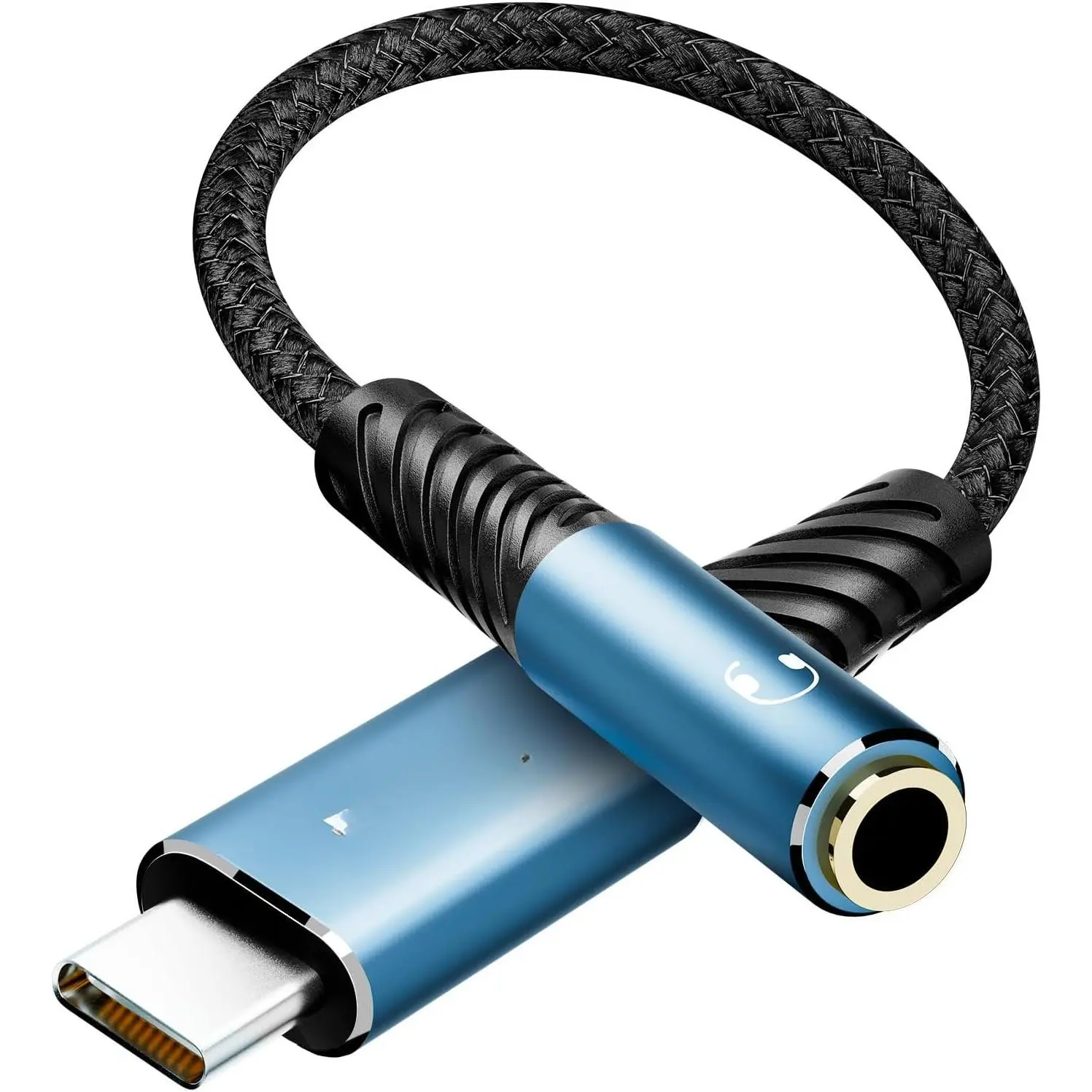 USB C to 3.5mm TRRS Headphone Jack Adapter-20cm, 384kHz/32bit USB C to Aux Female  for  16/15,  S20/S20+/S20 Ultra, Pixel 4/+ 4XL, and  Type C Devices