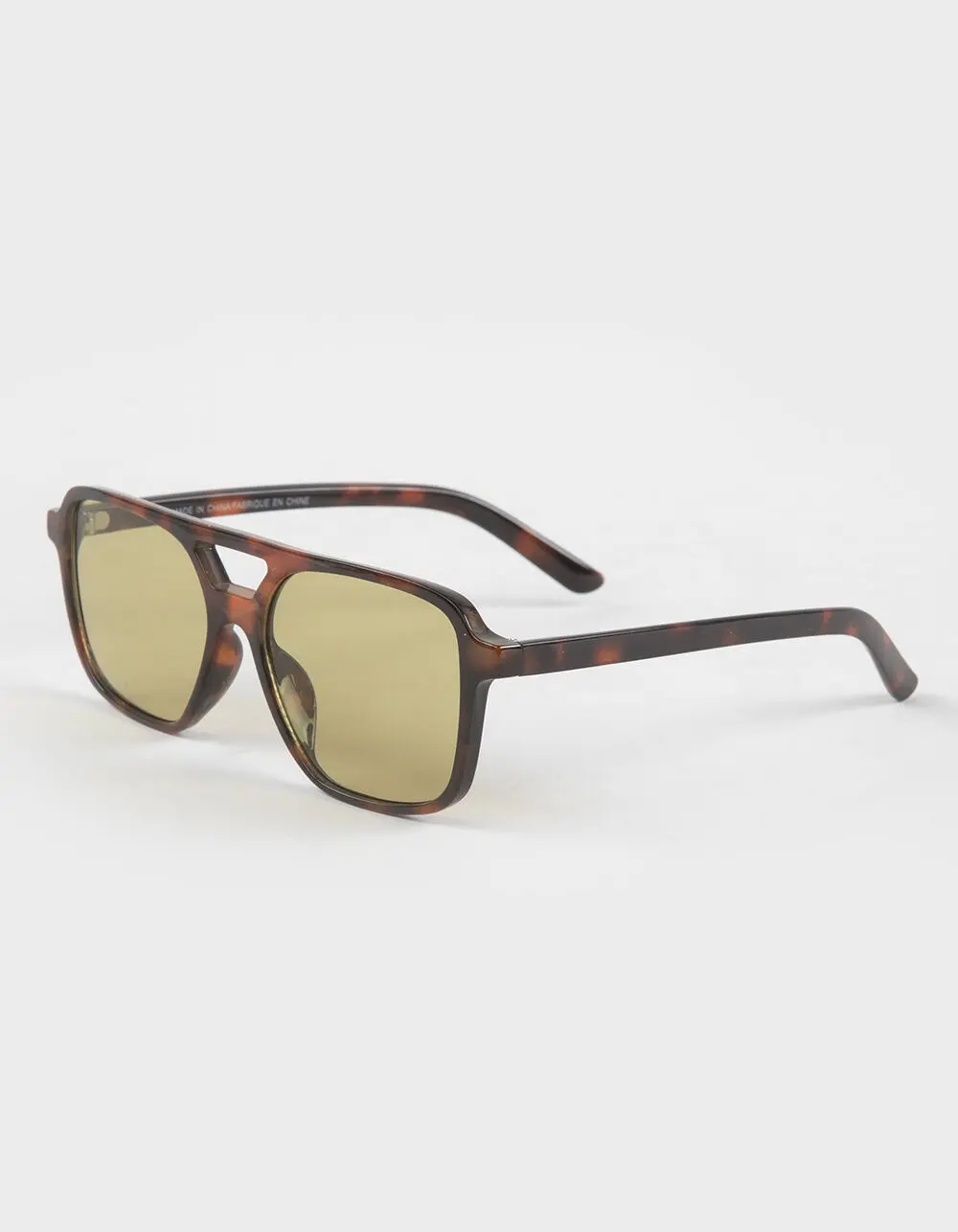 RSQ  Womens Plastic Aviator Sunglasses, Tortoise