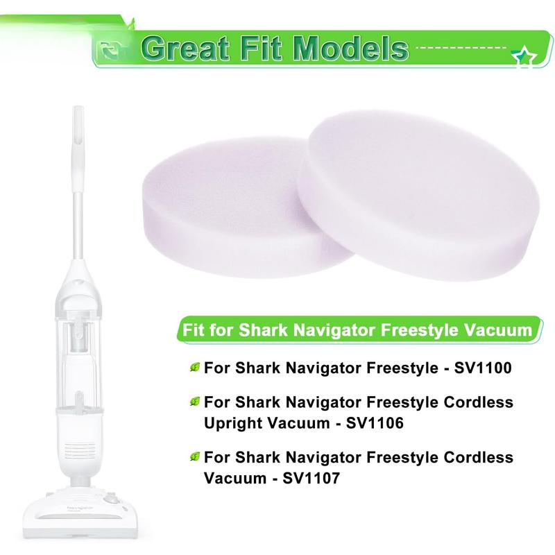 4 Pack SV1106 Filter for Shark Navigator Freestyle SV1112, SV1106, SV1107 and SV1100 Cordless Upright Vacuum. Compare to Part # XF1100T 4 Pack SV1106 Filter for Shark Navigator Freestyle SV1112, SV1106, SV1107 and SV1100 Cordless Upright Vacuum. Compare to Part # XF1100T