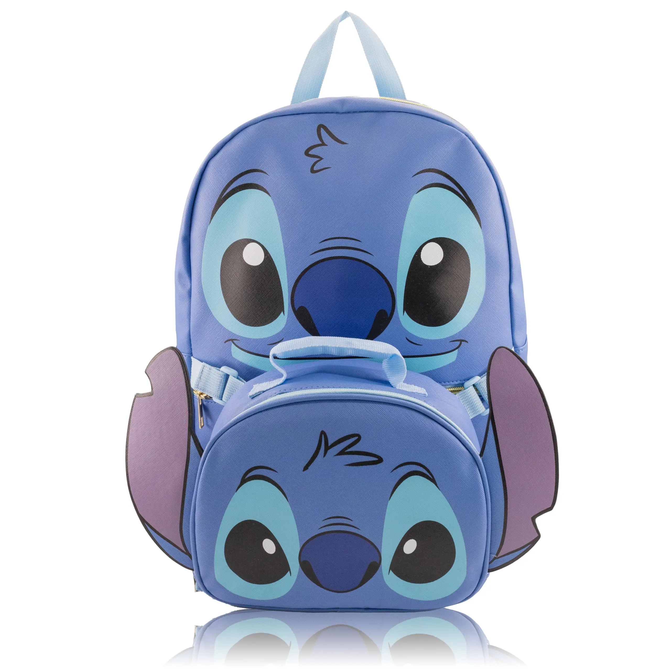Fast Forward Stitch Backpack With Lunch Box, Blue Backpack for School and Reusable Lunchbox Fast Forward Stitch Backpack With Lunch Box, Blue Backpack for School and Reusable Lunchbox