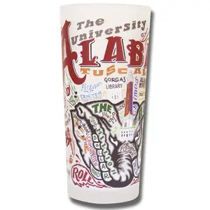 University of Alabama Collegiate Drinking Glass
