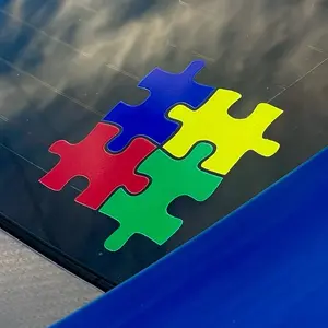 Autism Puzzle Sticker Waterproof UV Resistant for Cars and Windows