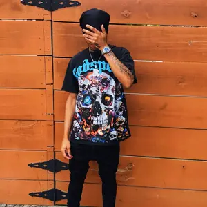God Speed Skull Face T-Shirt OVERSIZED