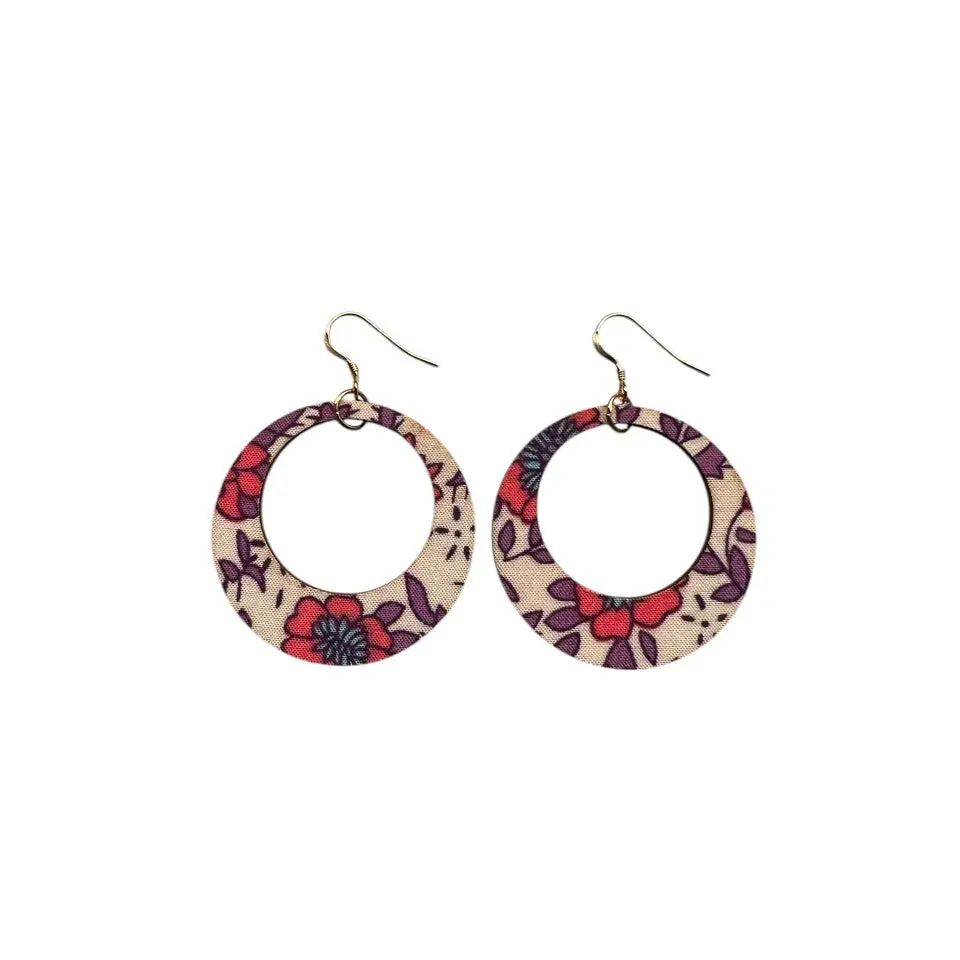 Boho Floral Hoop