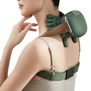 Electric, portable acupressure neck and shoulder massager, Portable pain relief, simulates human hand 4D kneading massage, relieves pain, relaxes muscles, and alleviates tension and knots