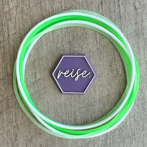 HAPPY HOUR / Cocktail Inspired Stacks / Silicone Stacking Bracelets / Specialty Collection / Multi-Colored Variants