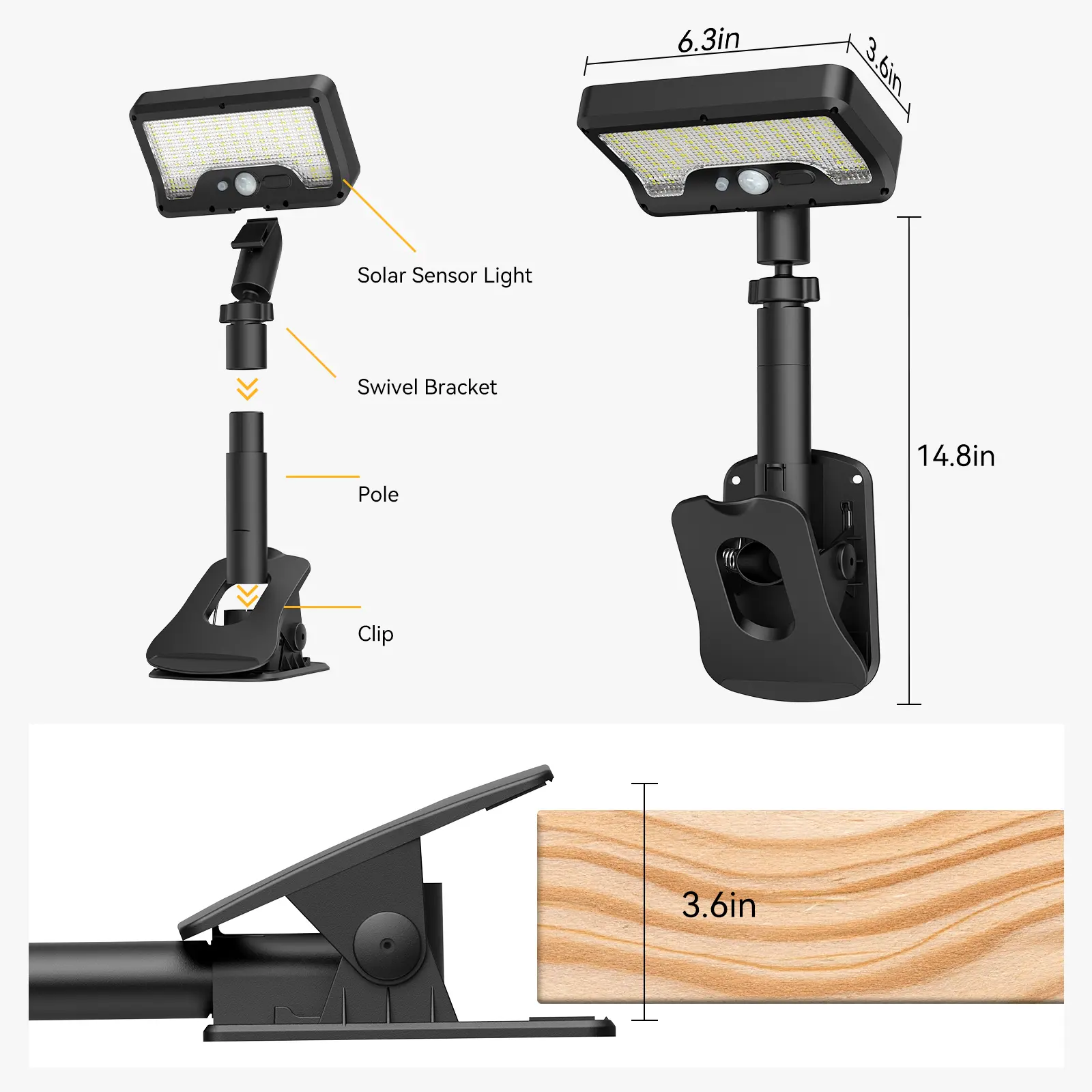 1pc 360° Cool White Light