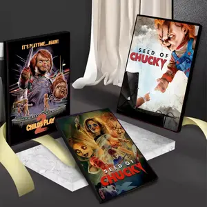 Classic Horror Movie Chucky Child's Play Painting Calligraphy Gift with prints Home bedroom living room decoration promotion and display suitable for bedroom bar parlor home decor gift fade-Resistant, Non-sticky, vibrant Wall print poster