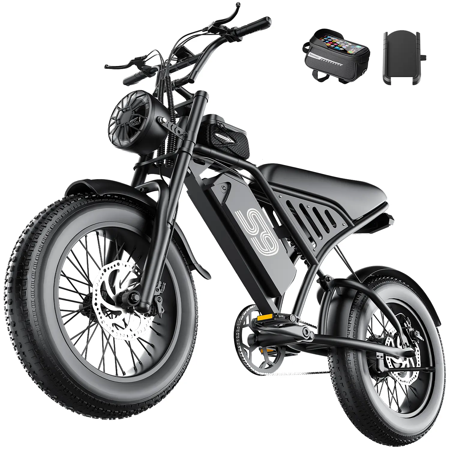Soonaway S9-2 1500W Peak Electric Bike, 28MPH 16x4.0 Fat Tire, Back to School Commuter Ebike | 65Mi Range (w/ PAS 1), 48V 20Ah, 330lb Load,Smart NFC, All-Terrain Off-Road [Bicicleta Eléctrica],camping essentials tiktokshopbacktoschool