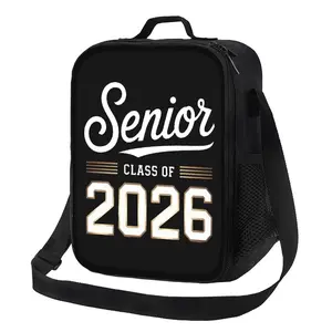 Senior Class Of 2026 Lunch Bag Graduate Casual Street Style Lunch Box for Everyday Use