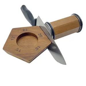 Kitchen Knife Sharpener Set, Rolling Knife Sharpener with Diamond and Ceramic, Suitable for 12° to 22° Angle Steel Knives, Precision Sharpening for All Kitchen Knives