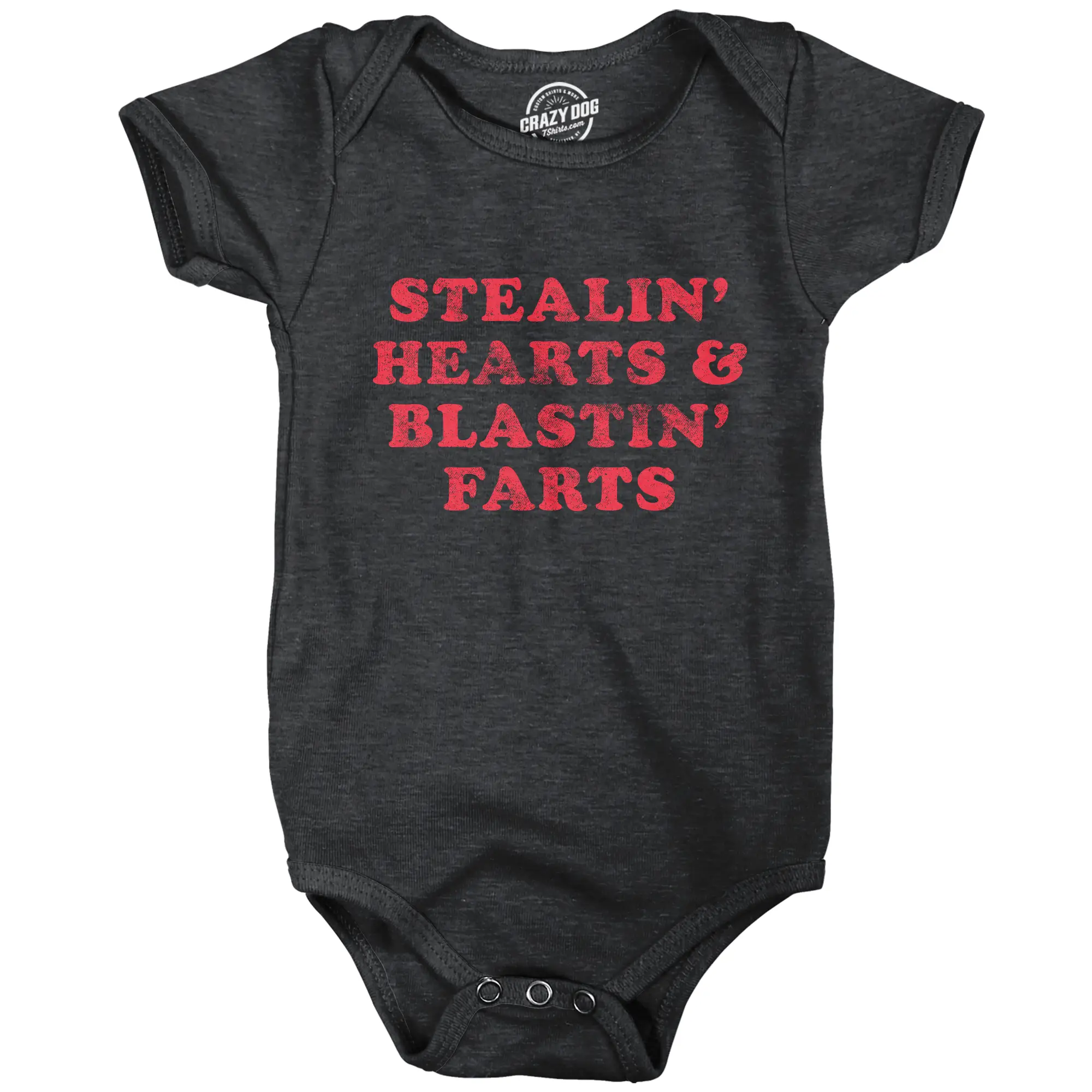 Stealin Hearts and Blastin Farts Baby Bodysuit Funny Cute Stinky Newborn Jumper Funny Baby Onesies Love Clothes for Baby Funny Adult Black
