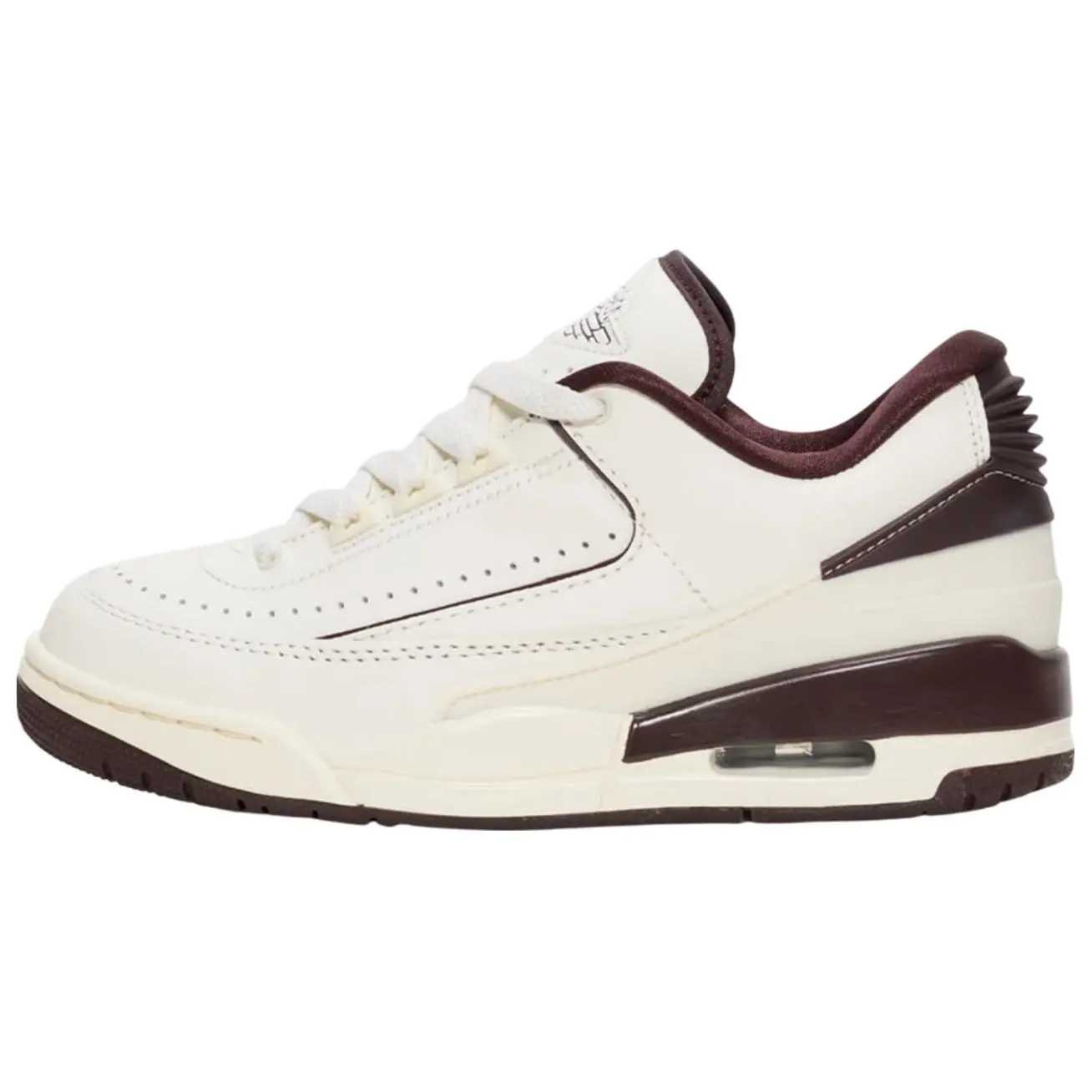 Jordan 2 3 Earth Retro Versatile Durable Non-slip Low Top Basketball Shoes Brown Women's FZ4122-120