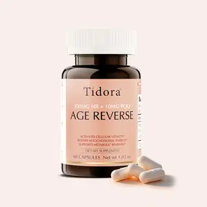 Tidora Vitality Enhancer Anti-Aging Revolution 3.0 Formula Capsules, Increase NAD+ and Reprogram Senescent Cells, NAD Advanced Supplement, Anti-Aging Supplement, Health, Enhance Sports Endurance and Muscle Recovery Fitness Dietary