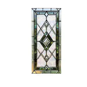 European Artistic Stained Glass Window Film, Reusable Non-Stick Decorative Stickers for Bathroom Bedroom Living Room Windows