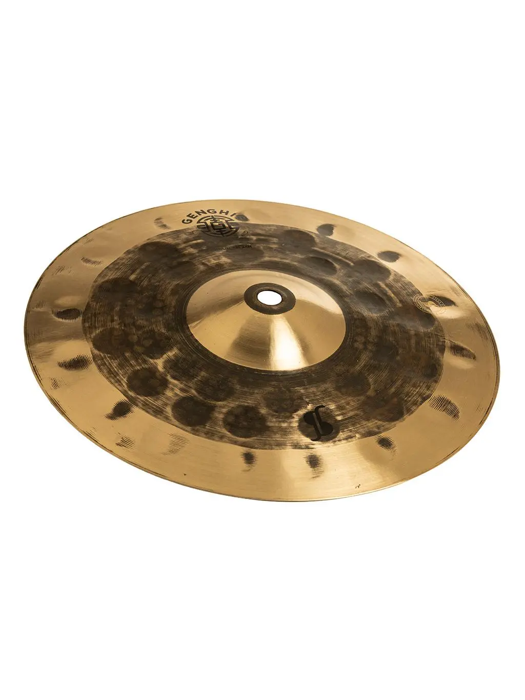 212 MAIN Stagg 28056 10 in. Genghis Series Dual Splash Bronze Alloy Drum Cymbal - Percussion Instrument