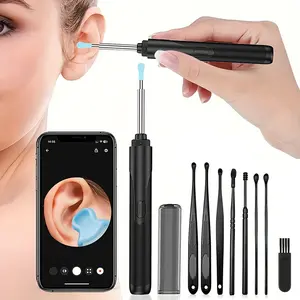 Smart Earwax Removal Kit with Camera & Light, Rechargeable USB Ear Cleaner, Built-In Lithium Battery, Safe Home Use Tool, Earwax Remover, Ear Cleaning Tools