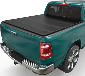 5.7 ft Bed Hard Quad-Fold Truck Bed Tonneau Cover Fit for Dodge Ram 1500 2009-2025 (Incl. Classic & New) Without Rambox