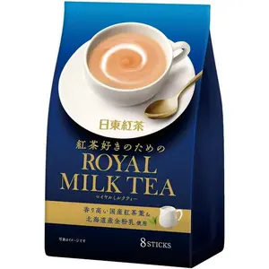Nittoh Kocha Royal Milk Tea - Authentic Japanese Creamy & Rich Flavor - 8 Single-Serve Sticks Pack - Perfect for Hot or Iced Tea