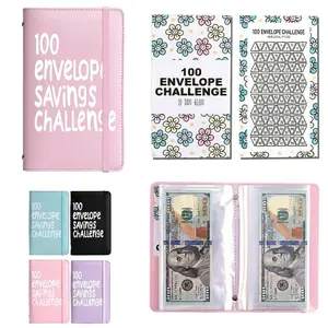 100 Days Saving Challenge Coin Envelope BudgetStorage Book - Binding Covers With Daily Savings Tracker,Habit-Forming System, And Cash Savings Goal Of $5050Develop A Consistent Savings Habit